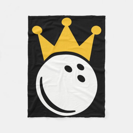 bowlingkroon fleece deken (Voorkant)