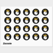 bowlingkroon ronde sticker (Vel)