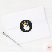 bowlingkroon ronde sticker (Envelop)