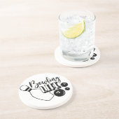 Bowlingleven Zandsteen Onderzetter (Zijkant)