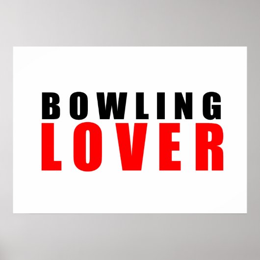 bowlingliefhebber poster (Voorkant)