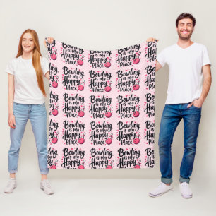 Bowlingliefhebber Schattig Retro Esthetisch Sporto Fleece Deken