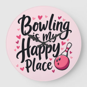 Bowlingliefhebber Schattig Retro Esthetisch Sporto Grote Klok