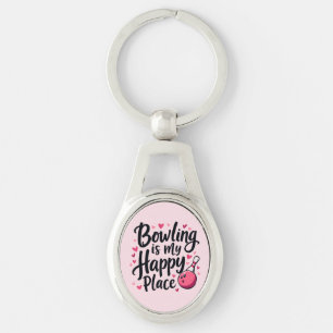 Bowlingliefhebber Schattig Retro Esthetisch Sporto Sleutelhanger