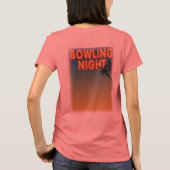 bowlingnacht t-shirt-shirt t-shirt (Achterkant)