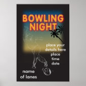 bowlingnachtposter poster (Voorkant)