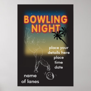 bowlingnachtposter poster