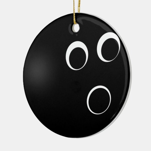 bowlingornament keramisch ornament (Links)