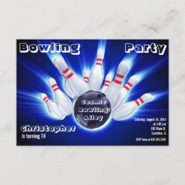 bowlingpartijuitnodiging kaart