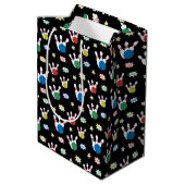 Bowlingpatroon medium cadeauzakje (Achterkant Gekanteld)