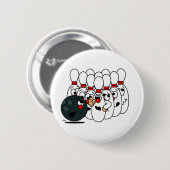 Bowlingpinnen Ronde Button 5,7 Cm (Voorkant /achterkant)