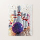 bowlingpinnen slaan toe legpuzzel (Verticaal)