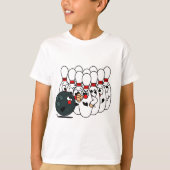 Bowlingpinnen T-shirt (Voorkant)