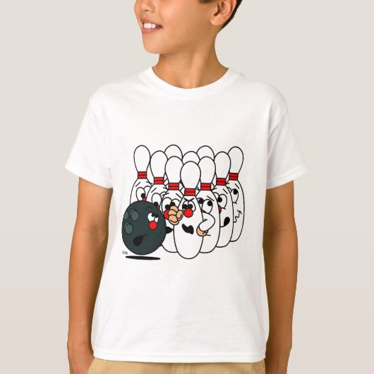Bowlingpinnen T-shirt (Voorkant)