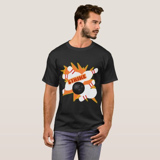 Bowlingproducten T-shirt (Voorkant volledig)