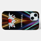 Bowlingspel - Bal raakt de Pins - personaliseer Case-Mate iPhone Case (Achterkant (horizontaal))