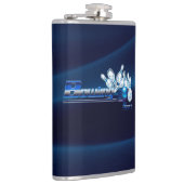 Bowlingspelden en -bal heupfles (Rechts)