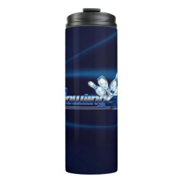 Bowlingspelden en -bal thermosbeker