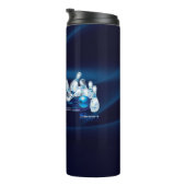 Bowlingspelden en -bal thermosbeker (Geroteerd rechts)