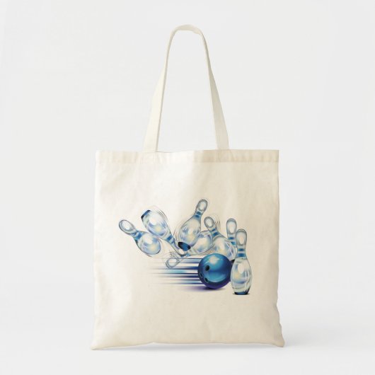 Bowlingspelden en -bal tote bag (Voorkant)