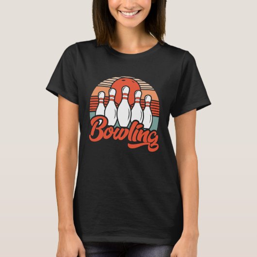 bowlingspeler bowler bowling game bowling 1 t-shirt (Voorkant)