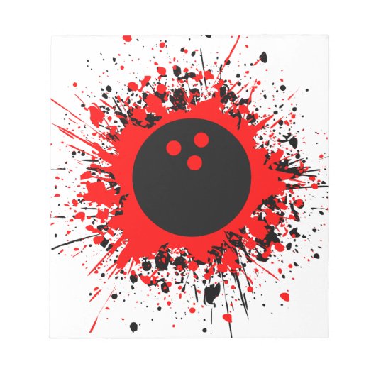 bowlingsplatten notitieblok (Voorkant)