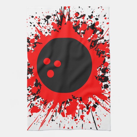 bowlingsplatten theedoek (Verticaal)