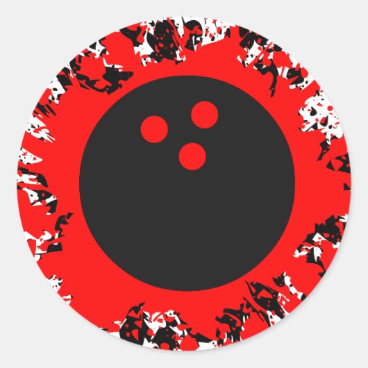 bowlingsplatz ronde sticker (Voorkant)