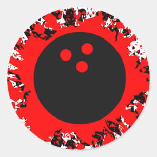 bowlingsplatz ronde sticker