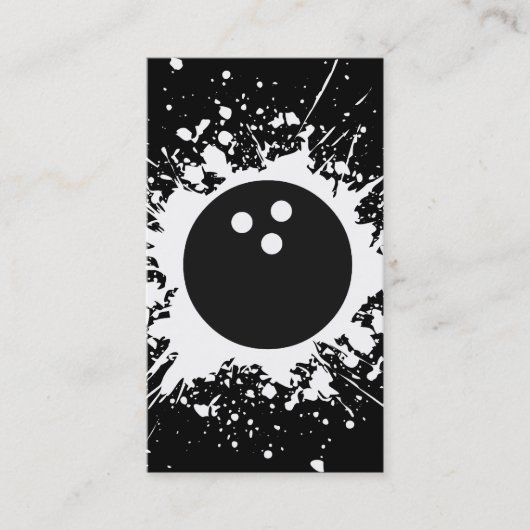 bowlingsplatz visitekaartje (Voorkant)