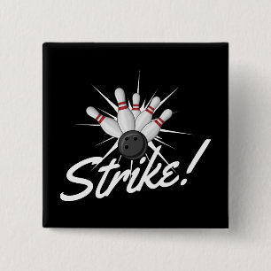 bowlingstaking! vierkante button 5,1 cm