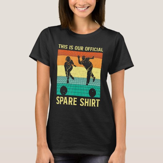 Bowlingteam Bowlinggroep Bal Spare Bowling  T-shirt (Voorkant)
