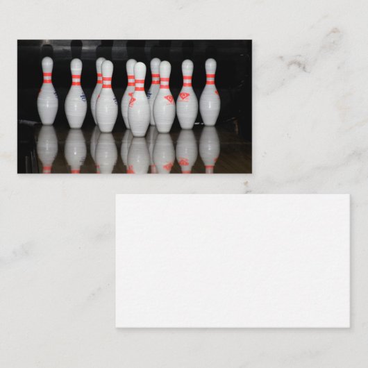 BowlingVisitekaartjes Visitekaartje (Voorkant / Achterkant)