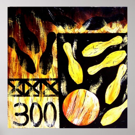 BOWLL STRIKE CANVAS PRINT by Teo Alfonso (Voorkant)