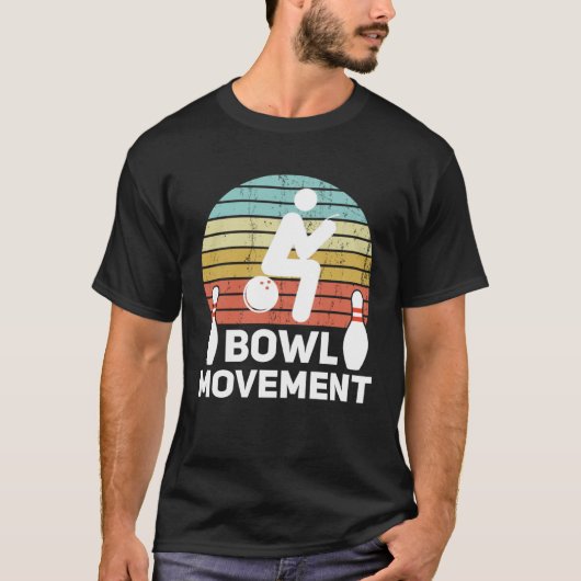 Bowlmovement  Bowling Pun Bowler Joke Humor T-shirt (Voorkant)