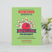 Bowlong toernooi flyer sjabloon (Staand voorkant)