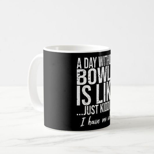 Bowls grappig cadeauidee koffiemok (Voorkant links)
