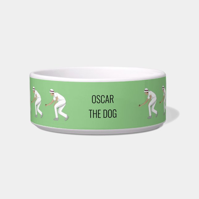 Bowls op gras voerbakje (Voorkant)