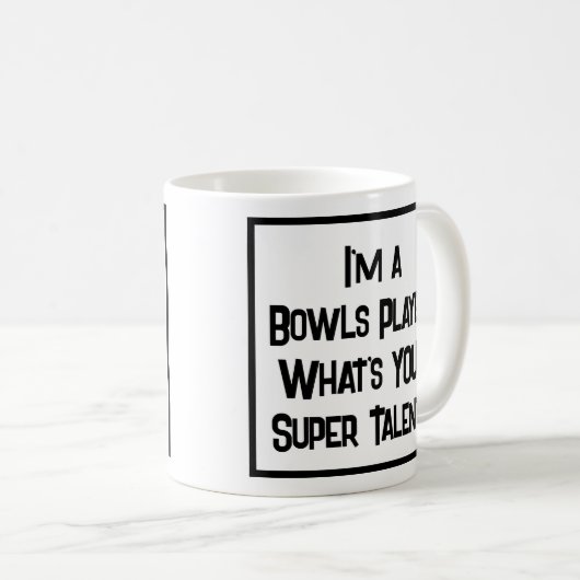 Bowls Player Super Talent. KoffieMok (Voorkant rechts)