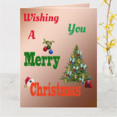 Bowls, Reuzen Kerstkaart, Kaart (Gele Bloem)