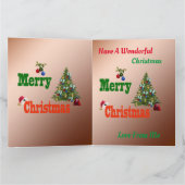 Bowlsen, Kerstkaart, Kaart (Binnen)