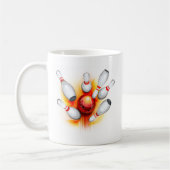 Bowlspel (bovenste uitzicht) koffiemok (Links)