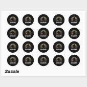 Bowlsquatch Bigfoot Bowling LL Sasquatch Bowler Sq Ronde Sticker (Vel)