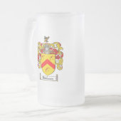 BOWMAN FAMILY CREST - BOWMAN COAT OF ARMS MATGLAS BIERPUL (Voorkant links)