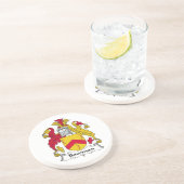 Bowman Family Crest Zandsteen Onderzetter (Zijkant)