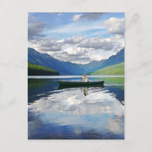 Bowman Lake - Glacier National Park Montana Briefkaart
