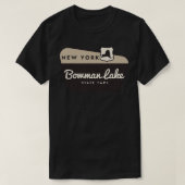 Bowman Lake State Park New York Welkomstbord T-shirt (Design voorkant)