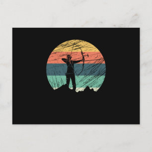 Bowman Retro Archery ow Arrow Archer Gift Briefkaart