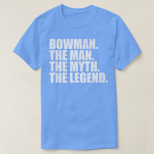 BowmanBowman Achternaam Bowman S T-shirt (Design voorkant)