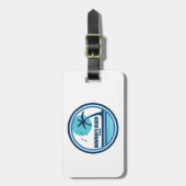 Bowman's Beach Florida Palm Tree Vogels Bagagelabel (Voorkant verticaal)